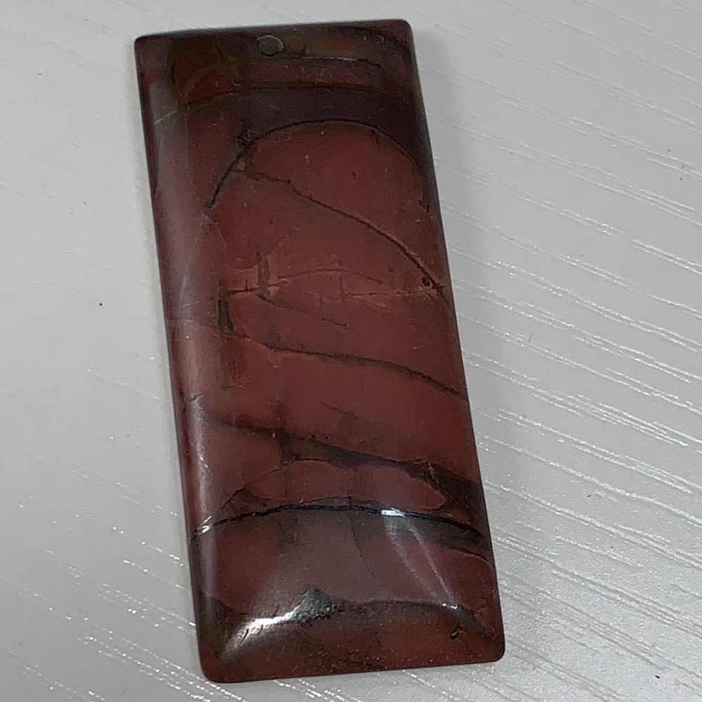 Rectangular Picasso Jasper Pendant